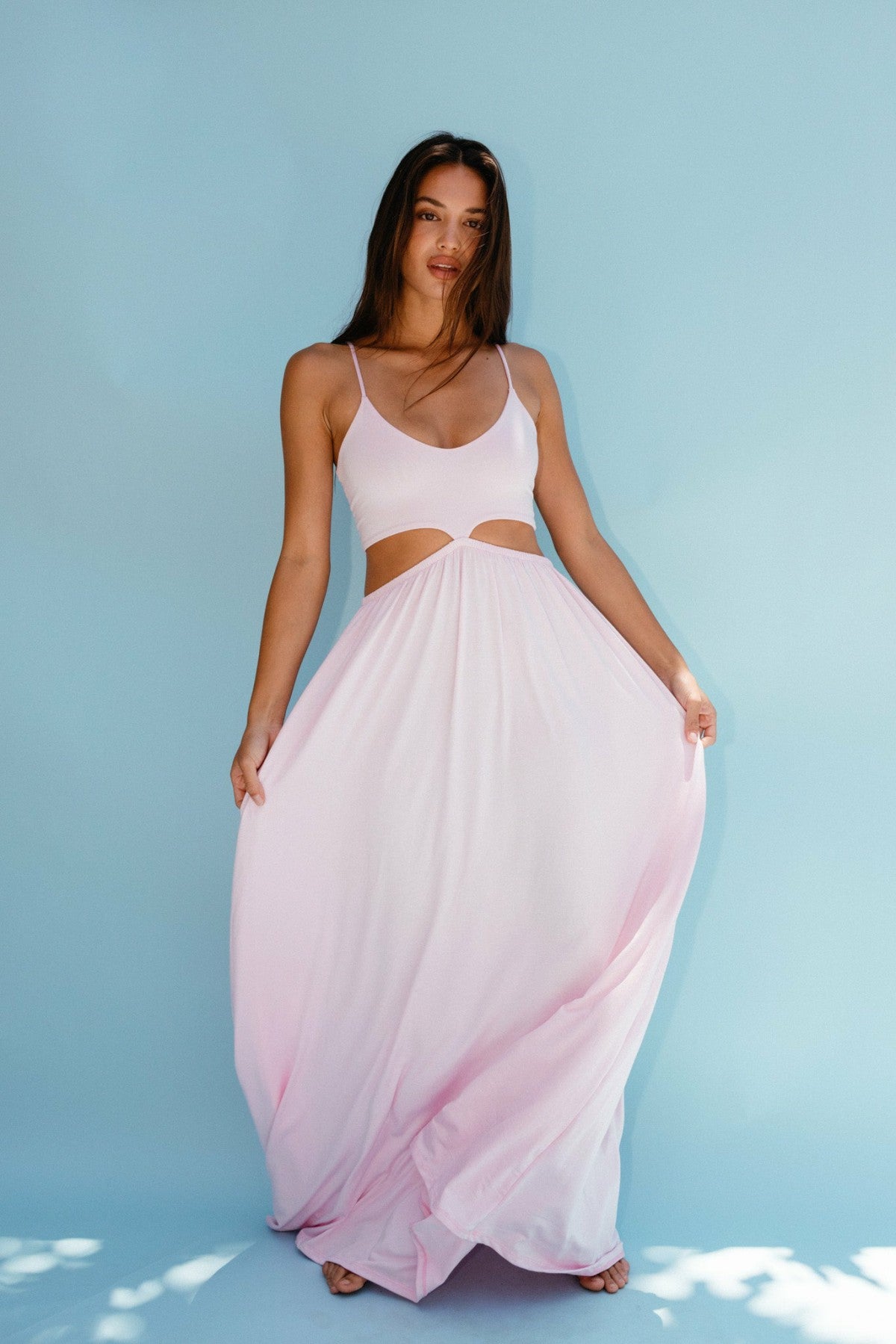 Skatie Liza Dress Jersey in Bubblegum - Clothing