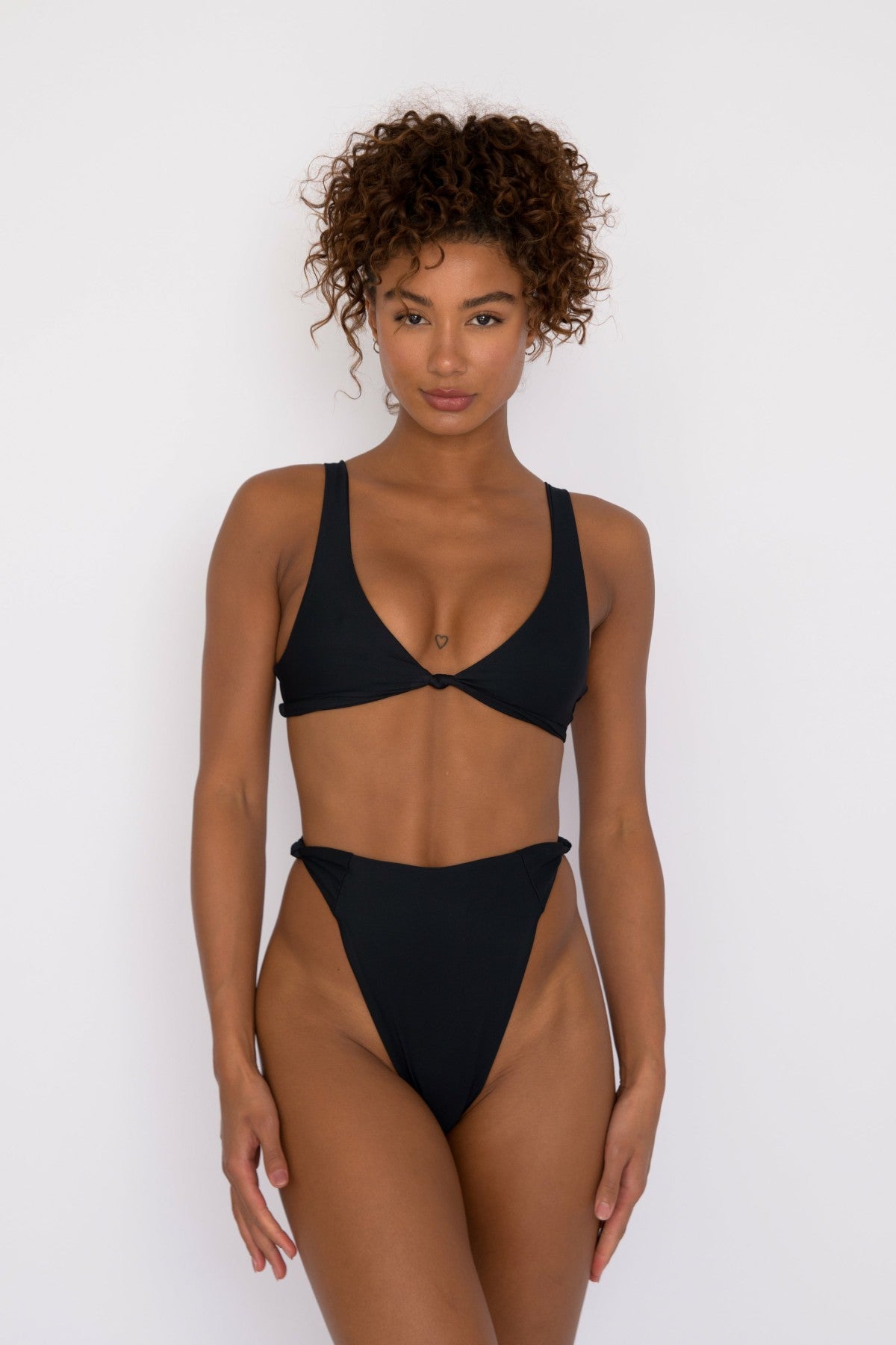 Skatie Salty Bottom in Black - Swim