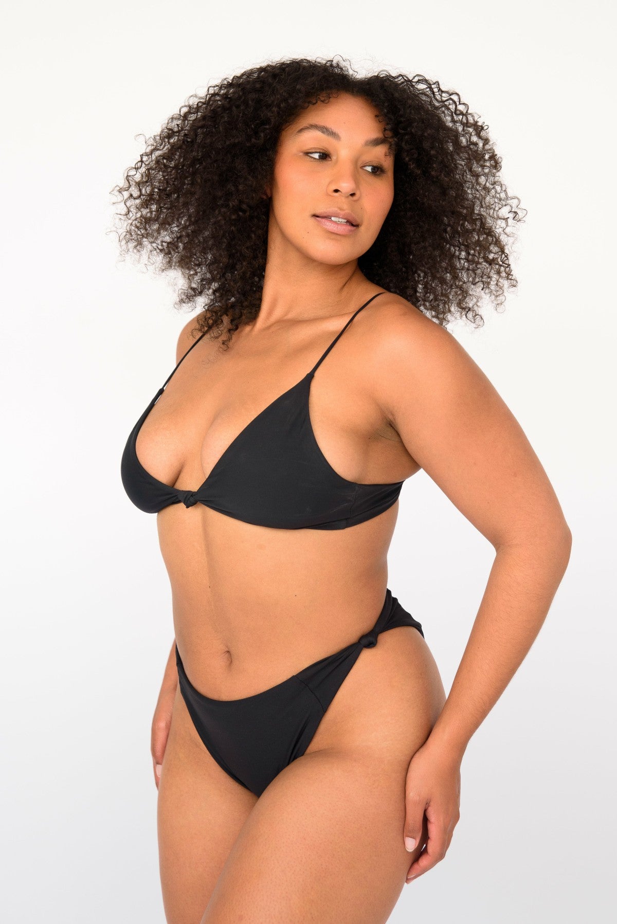 Skatie Salty Bottom in Black - Swim