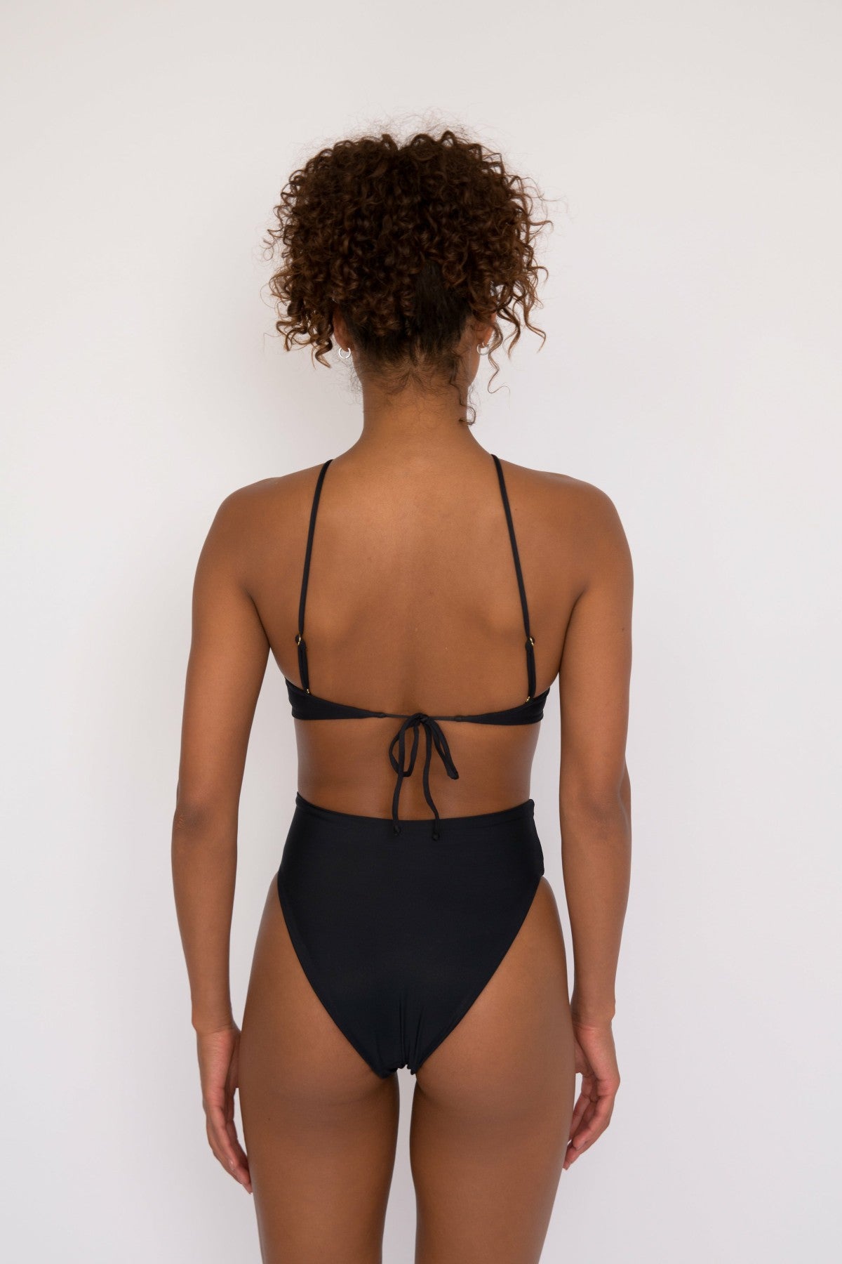Skatie Monroe Bikini Bottom in Black - Swim