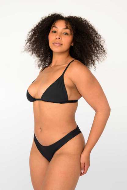 Skatie Dylan Bikini Bottom in Black - Swim