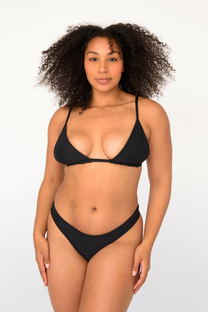 Skatie Dylan Bikini Bottom in Black - Swim