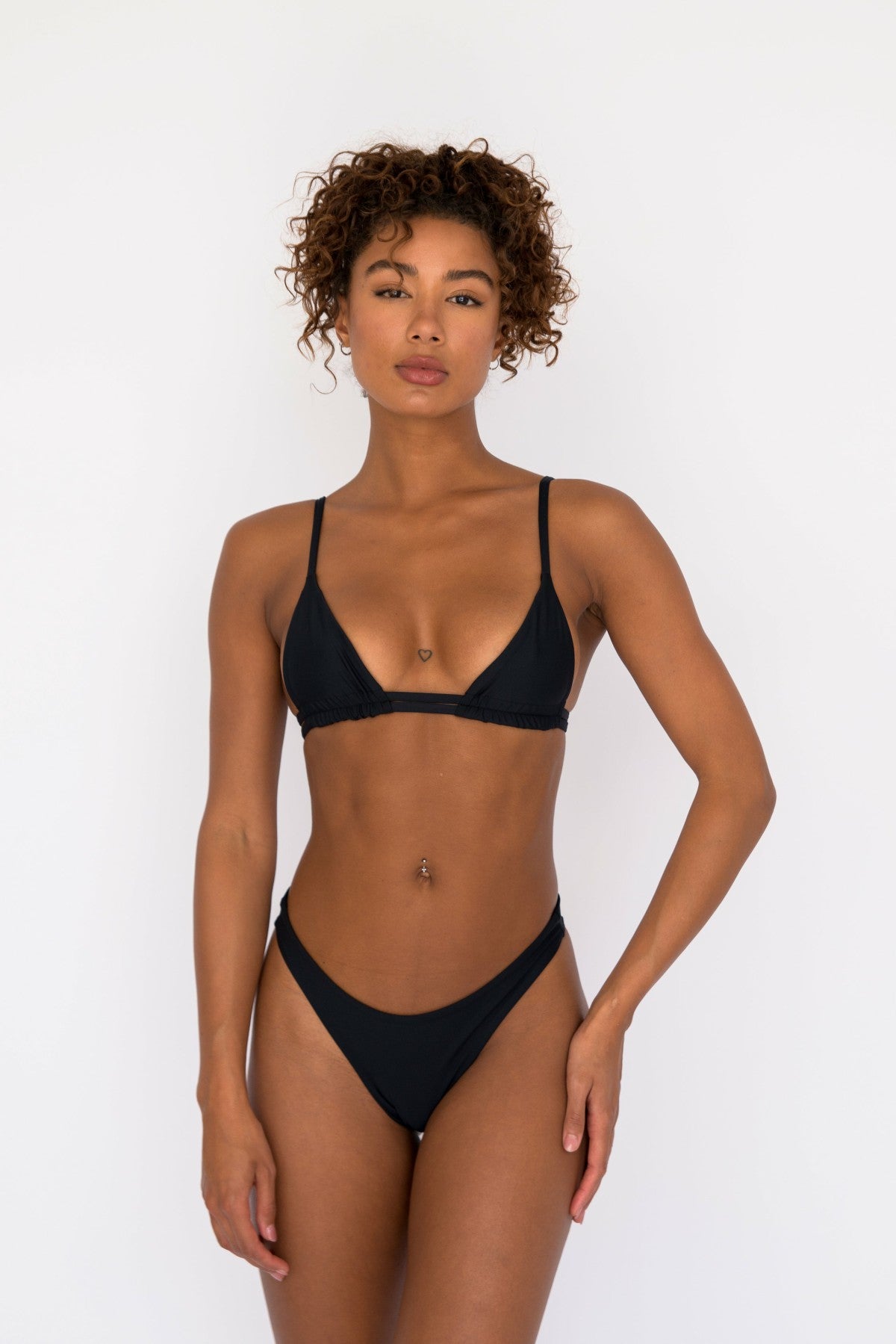 Skatie Dylan Bikini Bottom in Black - Swim
