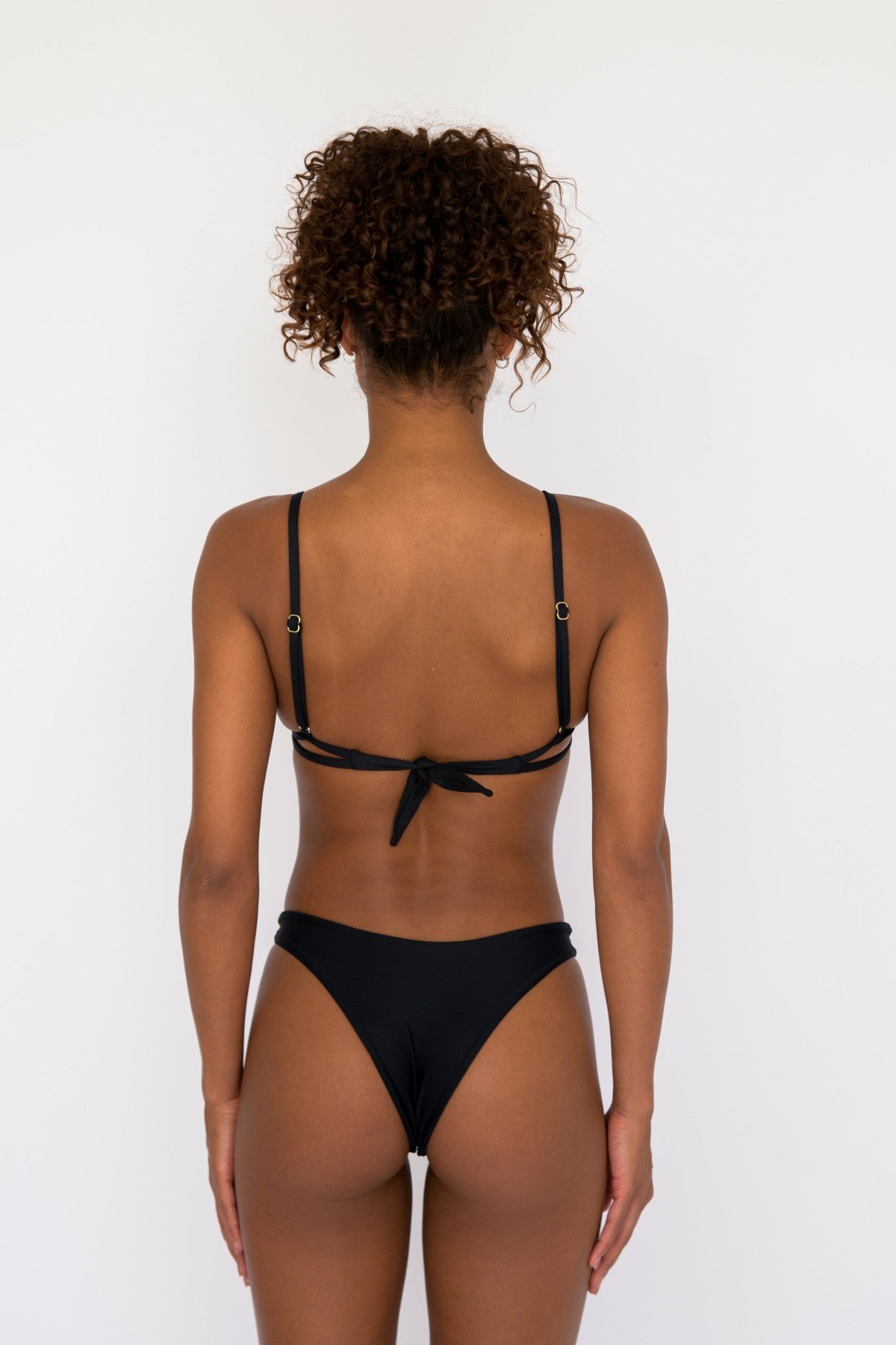 Skatie Dylan Bikini Bottom in Black - Swim