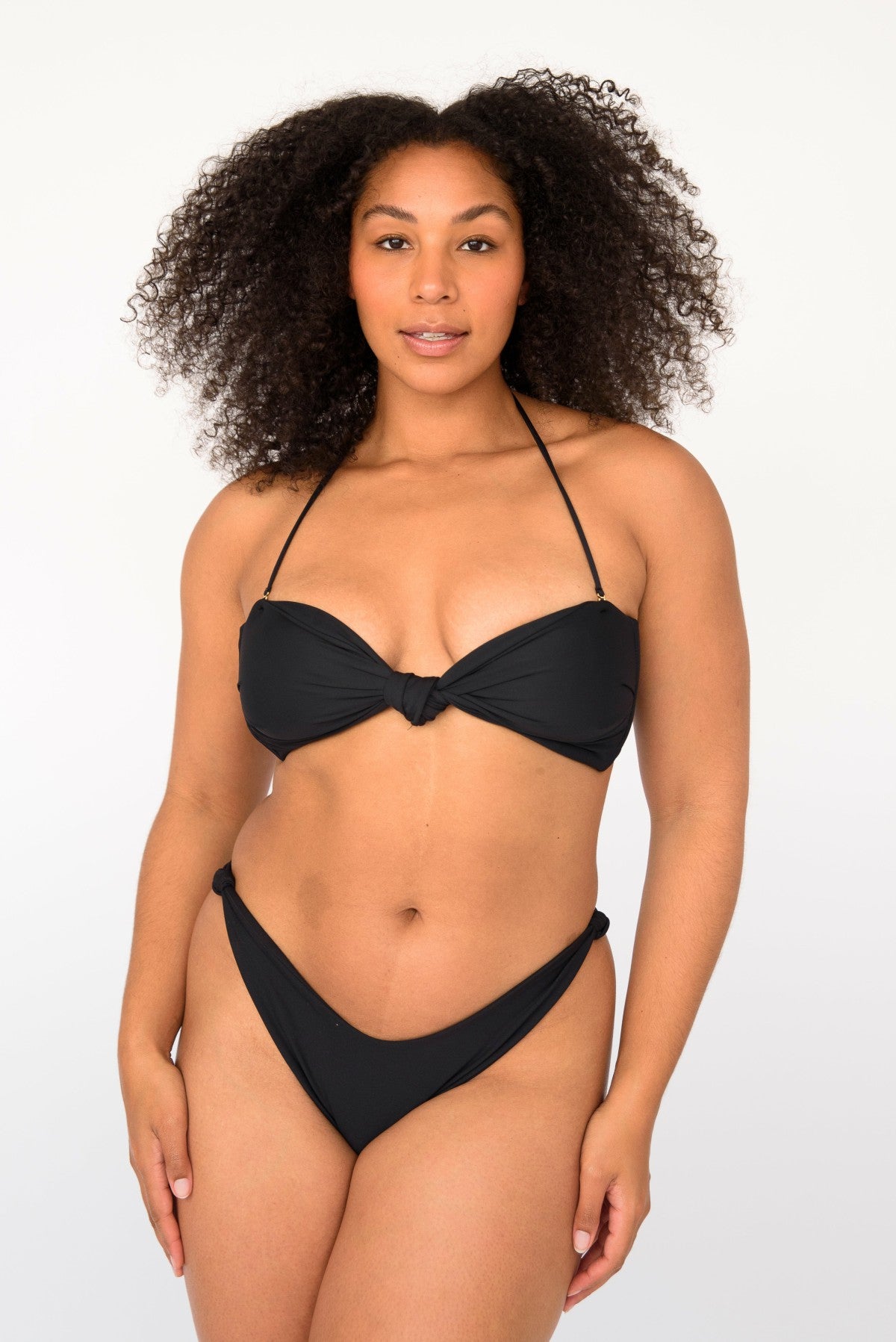 Skatie Suzanne Bikini Bottom in Black - Swim