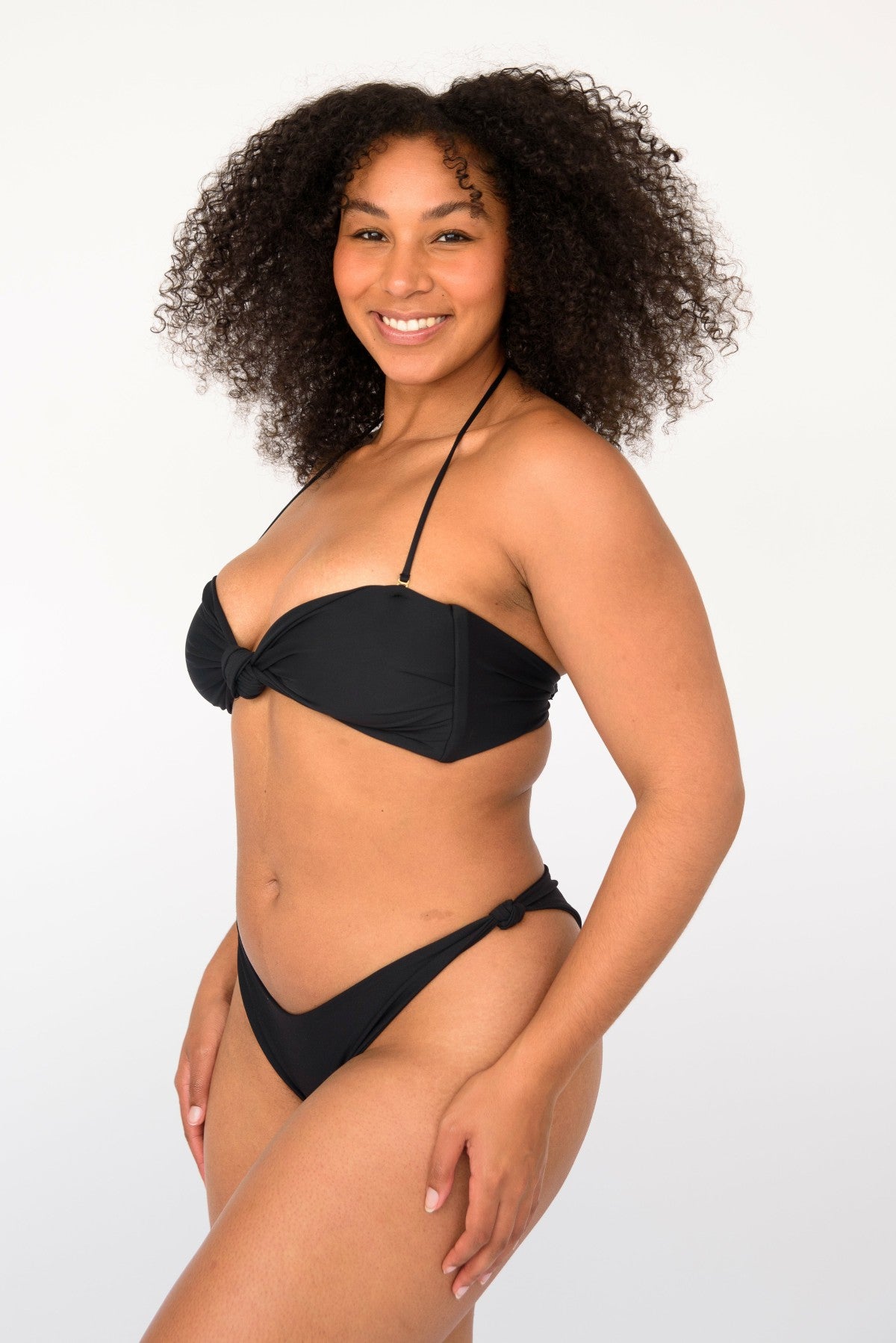 Skatie Suzanne Bikini Bottom in Black - Swim