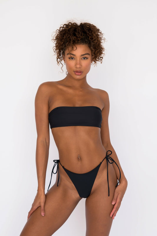 Skatie Annie Bikini Top in Black - Swim