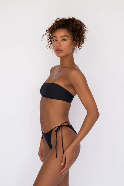 Skatie Annie Bikini Top in Black - Swim