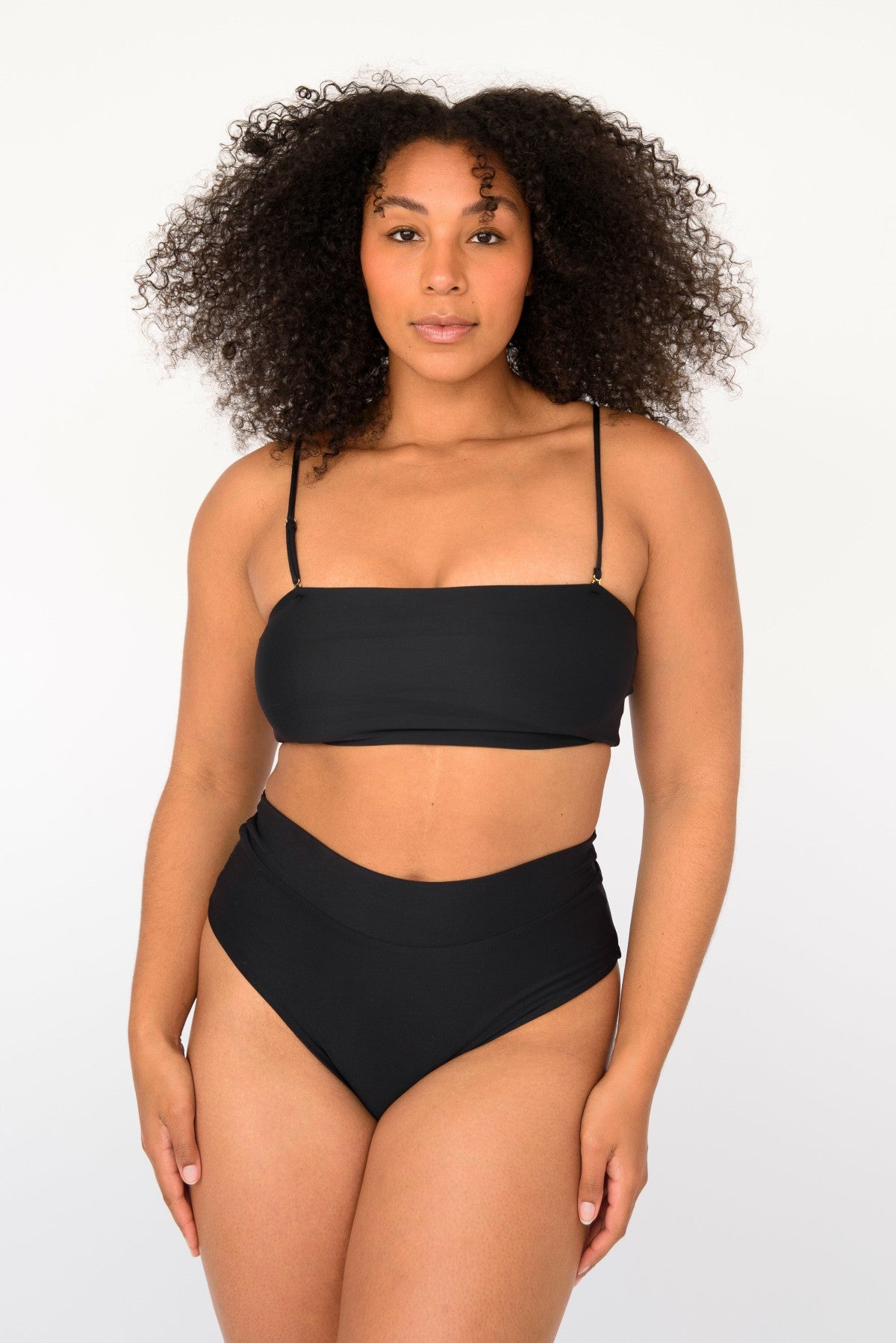 Skatie Annie Bikini Top in Black - Swim