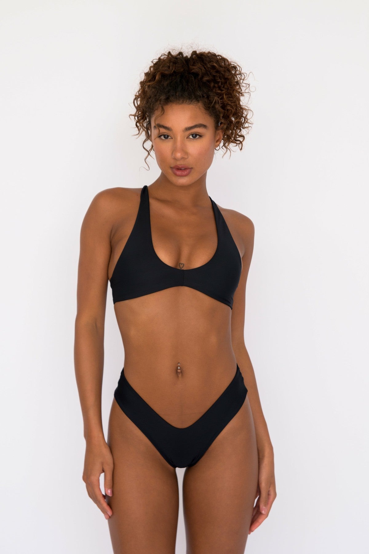 Skatie Jasmine Bikini Top in Black - Swim