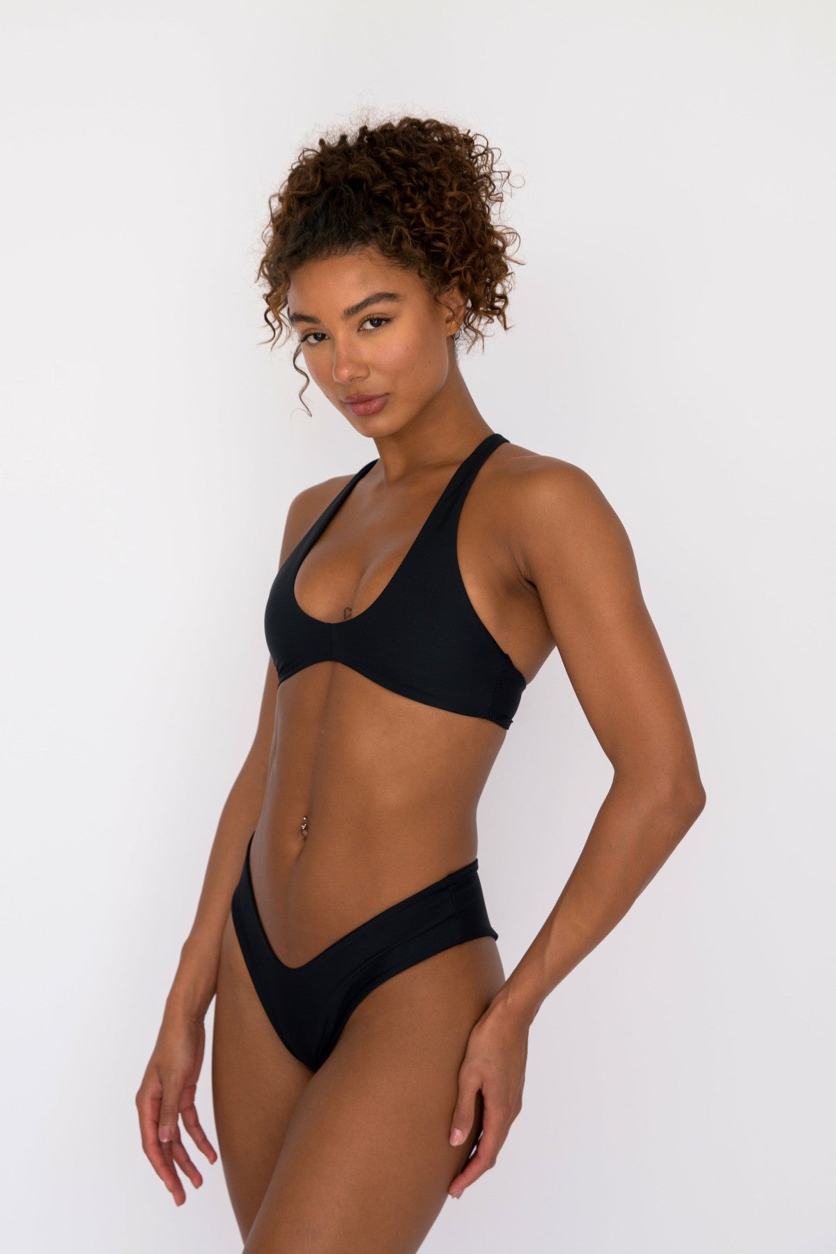 Skatie Jasmine Bikini Top in Black - Swim