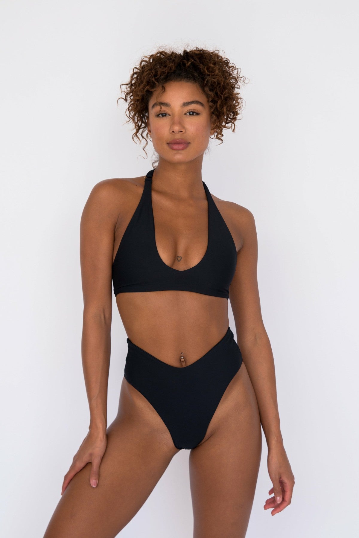 Skatie Melly Bikini Bottom in Black - Swim