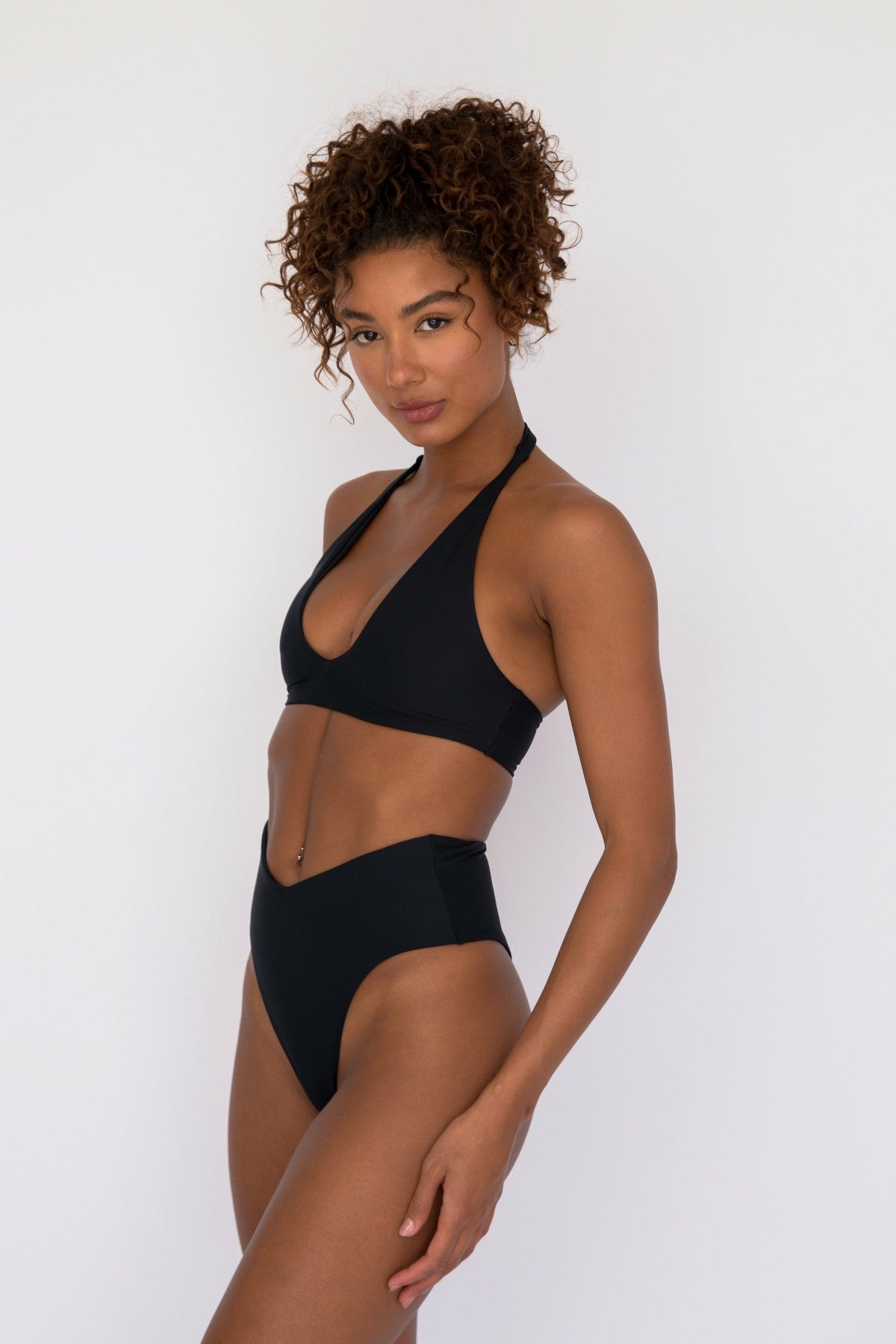 Skatie Melly Bikini Bottom in Black - Swim