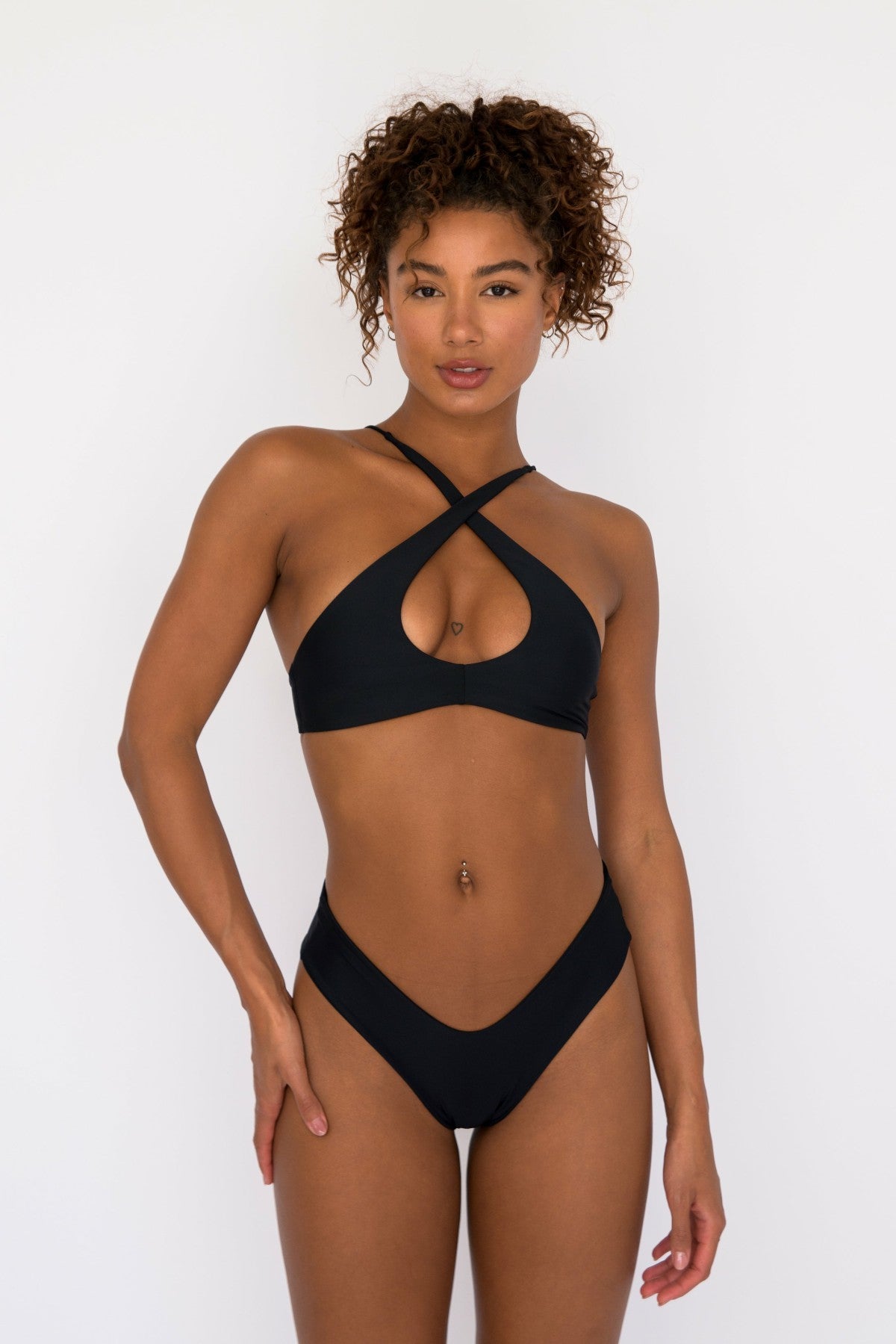 Skatie Mandi Bikini Bottom in Black - Swim