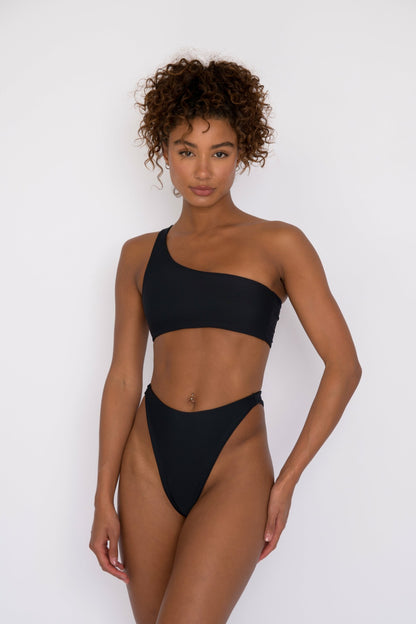 Skatie Ellis Bikini Top in Black - Swim