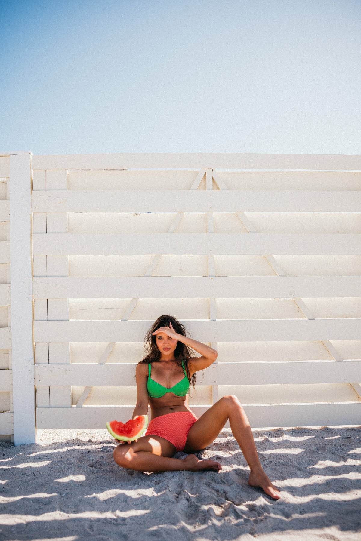Skatie Claire Top in Key Lime - Swim