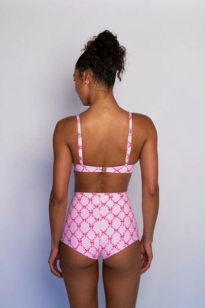 Skatie High Waist Bardot Bottom in Coquette - Sale|Swim
