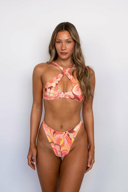 Skatie Jasmine Bikini Top in Lanikai - Swim